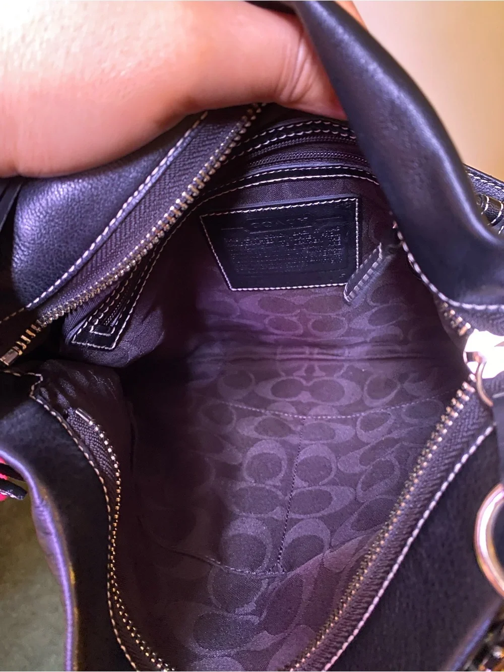 Coach Y2K Leather Hobo Bag with Tassel